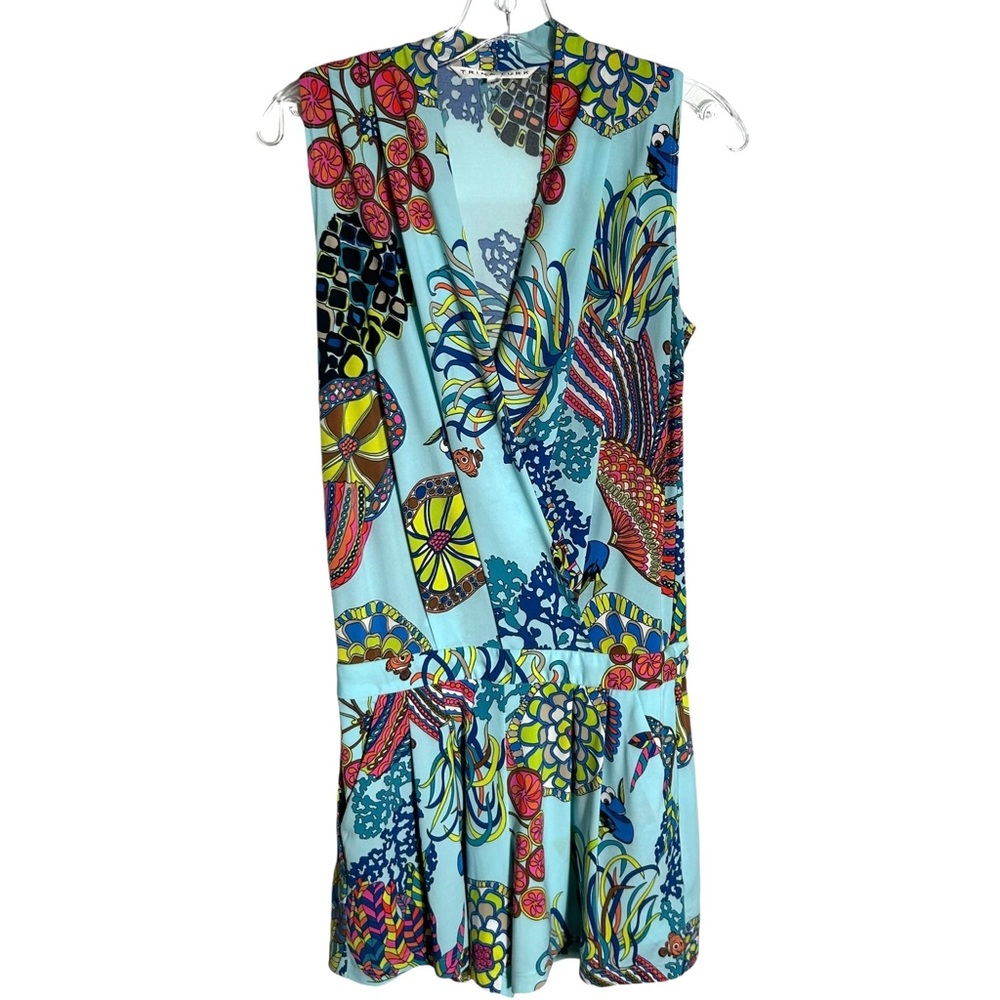 Trina Turk Women's Multicolored Finding Dory‎ Nemo Giselle Romper in Size XS